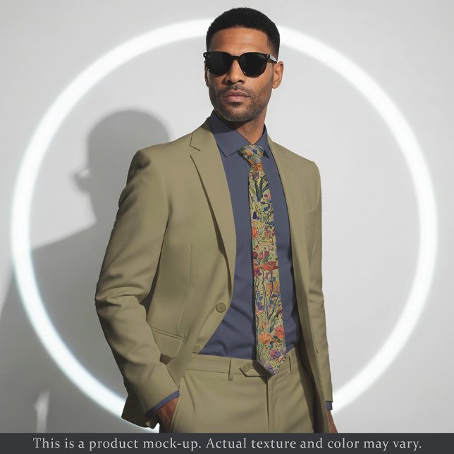 Light Impressionist Floral Necktie Slips (Skapare uppladdad)