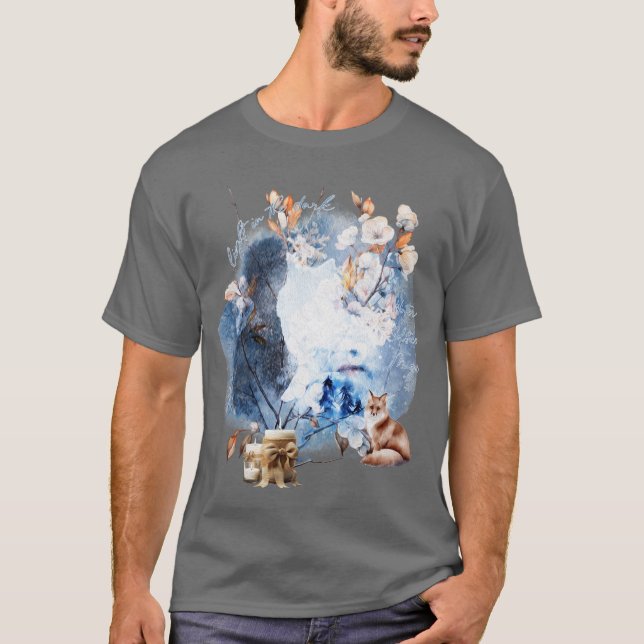 Light In The Dark Winter Solstice Magic T Shirt (Framsida)