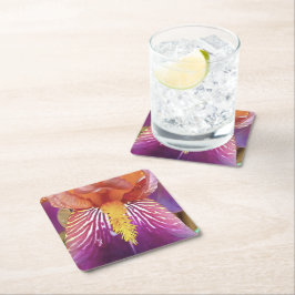 Light Iris Macro Artistic Abstrakt Underlägg Papper Kvadrat