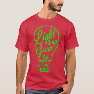 Light It Up Green Mental Health Awareness Rainbow  T Shirt