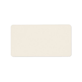 Light Ivory Beige Solid Trend Färg Background Adressetikett