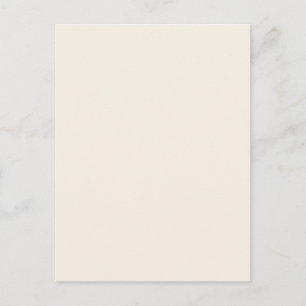 Light Ivory Beige Solid Trend Färg Background Vykort