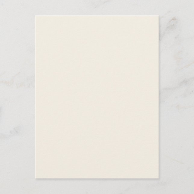 Light Ivory Beige Solid Trend Färg Background Vykort (Framsida)