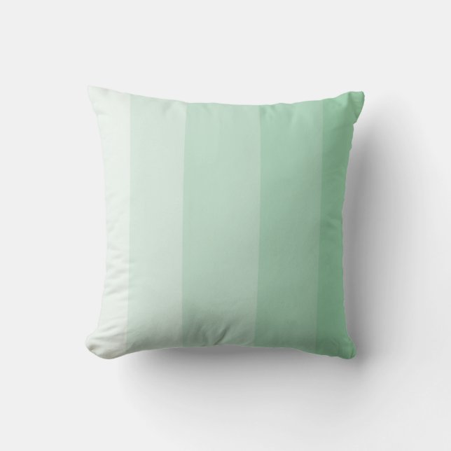 Light Jade Grönt Ombre Rand Kudde (Framsida)