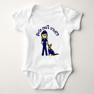 Light K9 Police Girl T-shirt