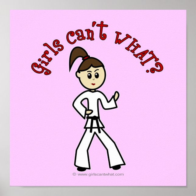 Light Karate Girl Poster (Framsidan)