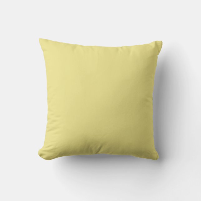 Light Khaki F0E68C - tillval att lägga till Namn Kudde (Framsida)