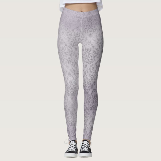 Light Lavender Art Leggings (Framsida)