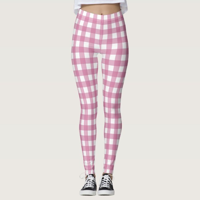 Light Lavender Rosa Kvinnor i bensin Leggings (Framsida)