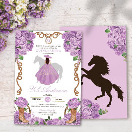 Light Lavender Western Charra Vestidos Quinceanera Inbjudningar