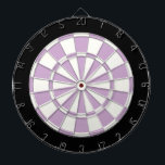 Light Lila Black and White Darttavla<br><div class="desc">Light Lila Black and White Dart Board</div>