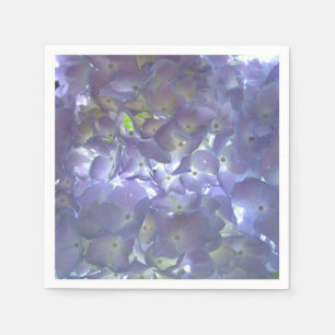 Light lila blommigt Lavender Hydrangeas Pappersservett