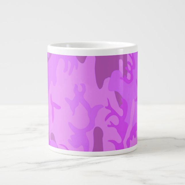Light Lila Camouflage Jumbo Mugg (Framsidan)