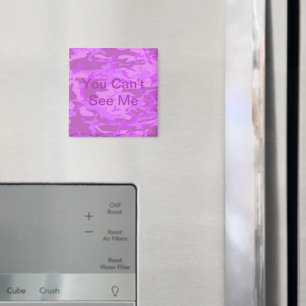 Light Lila Camouflage Magnet