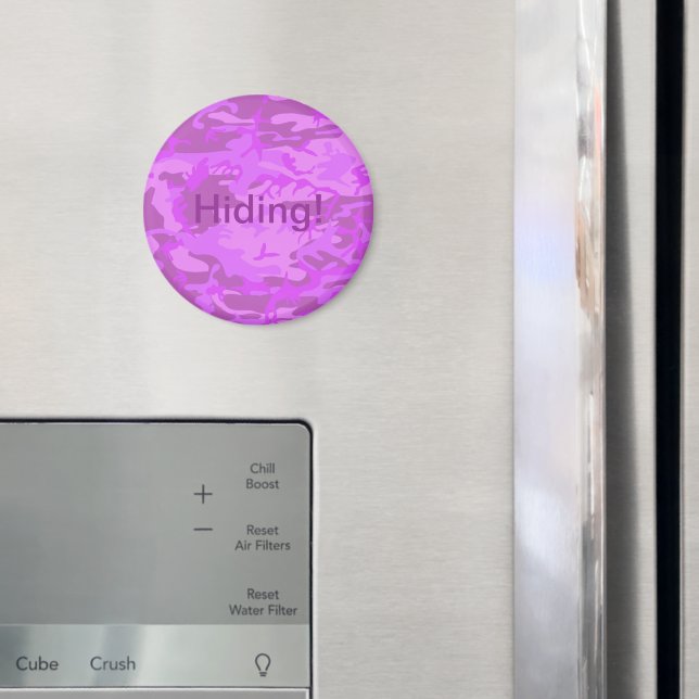 Light Lila Camouflage Magnet (In Situ (Fridge))