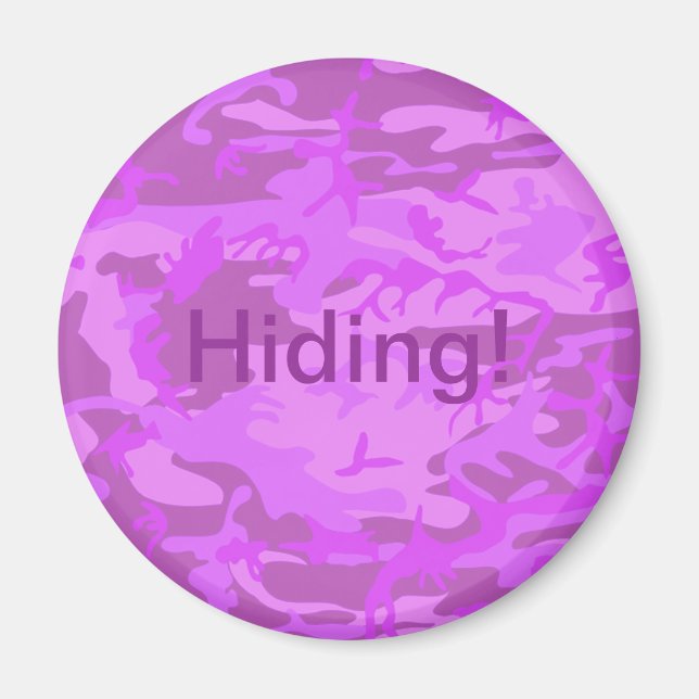 Light Lila Camouflage Magnet (Framsidan)