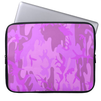 Light Lila Camouflage Mönster Laptop Fodral