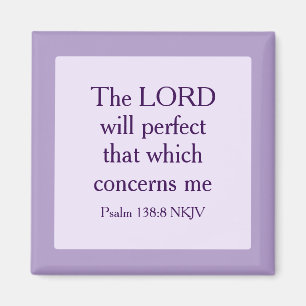 Light Lila Christian Faith Bible Verse Scripture Magnet
