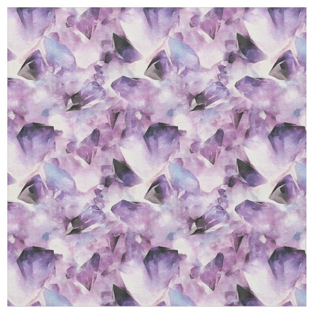 Light Lila Gemstones Tyg (Närbild)