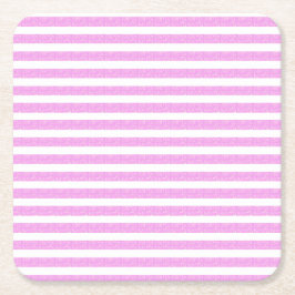 Light Lila Geometric Rand Underlägg Papper Kvadrat