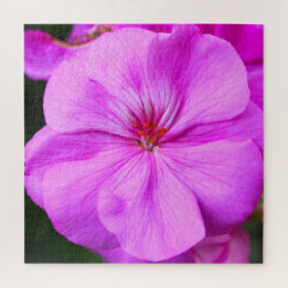 Light Lila Geranium Jigszle Puzzle Pussel