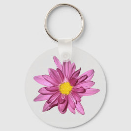 Light Lila Gerbera Keychain Nyckelring