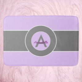 Light Lila Grått Badrumsmatta