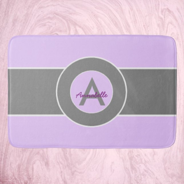 Light Lila Grått Badrumsmatta (Skapare uppladdad)