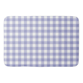 Light Lila Lavender Gingham Buffalo Check Pached Badrumsmatta
