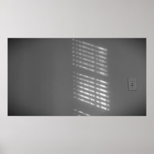 Light & Linjer - noir Poster