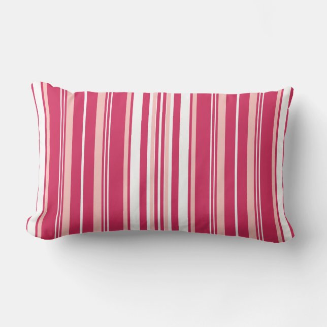 Light Maroon Rand Lumbarkudde (Framsida)