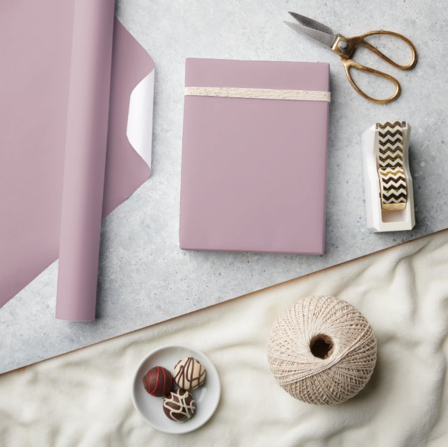Light Mauve Lila Solid Färg Presentpapper (Hantverk)