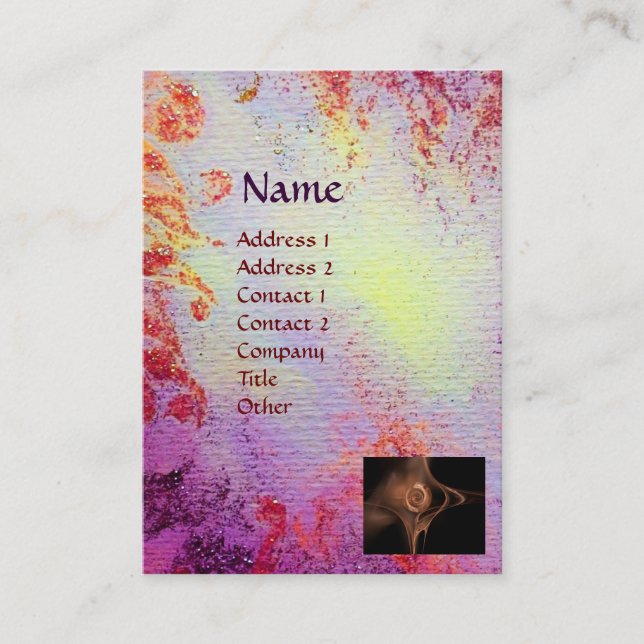 LIGHT MEMORIES MONOGRAM VISITKORT (Framsida)