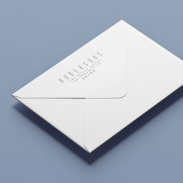 Light Minimalist Script Returadress Frimärke Självfärgande Stämpel