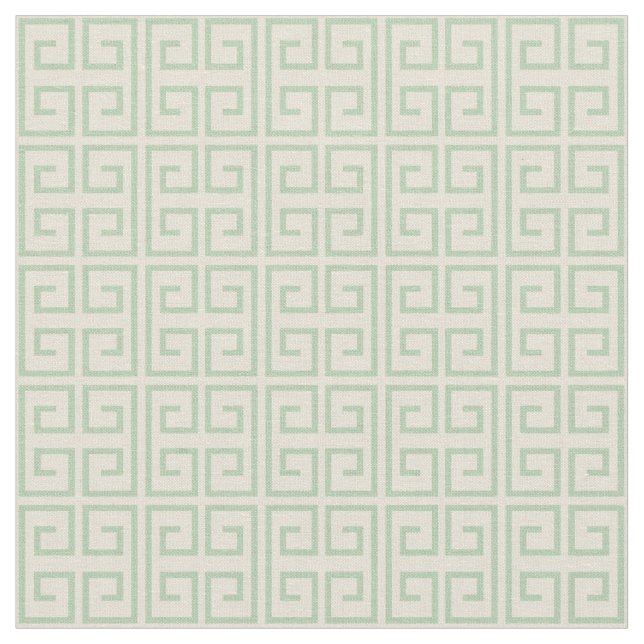 Light Mint-Grönt | Block Mönster Tyg (Närbild)