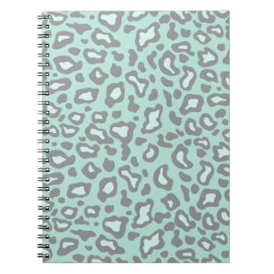 Light Mint Leopard bärbar dator Anteckningsbok
