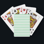 Light Mint Solid Färg Rand Vacation, sommar Casinokort<br><div class="desc">Klassisk pastellljusmint grönt färgad rand mönster,  trendigets sommarstrand sjösjösjösegelör sol vibes design.</div>