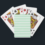 Light Mint Solid Färg Rand Vacation, sommar Casinokort<br><div class="desc">Klassisk pastellljusmint grönt färgad rand mönster,  trendigets sommarstrand sjösjösjösegelör sol vibes design.</div>