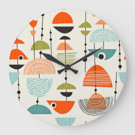 Light Modern Mid Century Stor Klocka