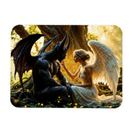 Light mörk angel demon förbjuden kärlek art magnet