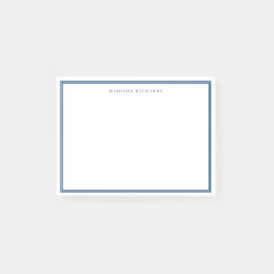 Light Navy Blue Gräns Basic Personlig Post-it Block