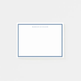 Light Navy Blue Gräns Basic Personlig Post-it Block
