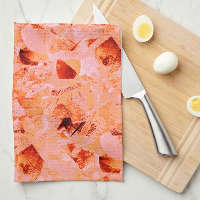 Light nedfläckad struktur tittar som kopia av löv kökshandduk (Vikt i Fjärdedel)