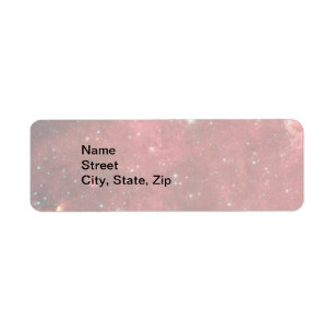 Light North America Nebula InfrRED Returadress Etikett