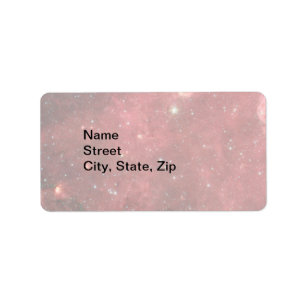 Light North America Nebula InfrRED, ZGOS, Adress Adressetikett