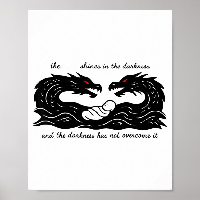 Light Of The World Baby Jesus Christian Design  Poster (Framsidan)