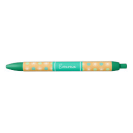 Light Orange Boho Retro Pattern Pen