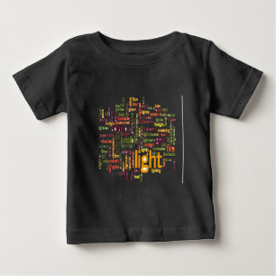 Light Ord Cloud Art Skriv ut Tee