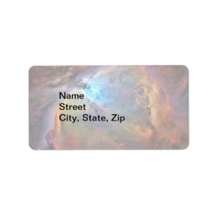 Light Orion Nebula Space Galaxy, ZGOS, Adress Adressetikett