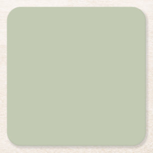 Light Pastel Grönt Solid Färg - Färg 058-75-09 Underlägg Papper Kvadrat